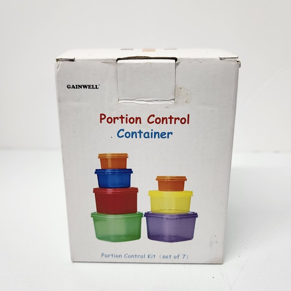 Portion Control Containers New In Box Go And Well Set Of 7 Containers With Lids - Picture 5 of 8